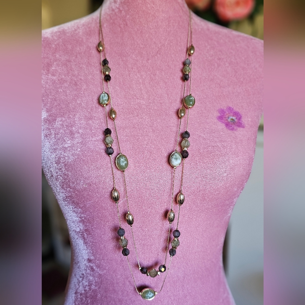 Charming Charlie multi chain necklace.